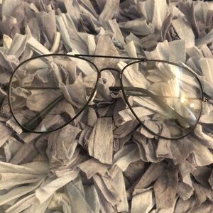 AVIATOR fashion glasses black wire